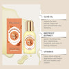 A bottle of OceAura Marshmallow Body Oil is shown next to text describing its ingredients and benefits.
