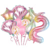 Purple Mermaid Birthday Party Supplies Kit for Girls