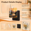 Display of adhesive-backed acrylic protective layers and magnetic sheets for custom design artwork
