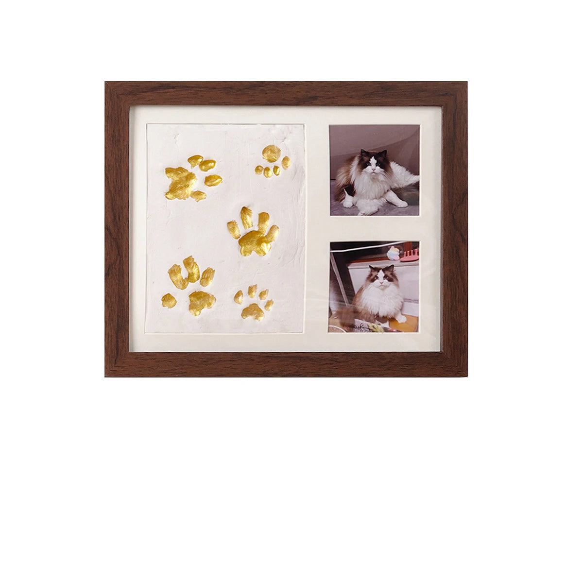 Ash Wood Baby Hand & Footprint Keepsake Kit with Photo Frame