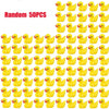 Mini Yellow Duck Resin Charms for DIY Crafts and Decor (200 Pack)