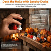 Spooky Mini Duck Figurines for Halloween Decor (Set of 10)