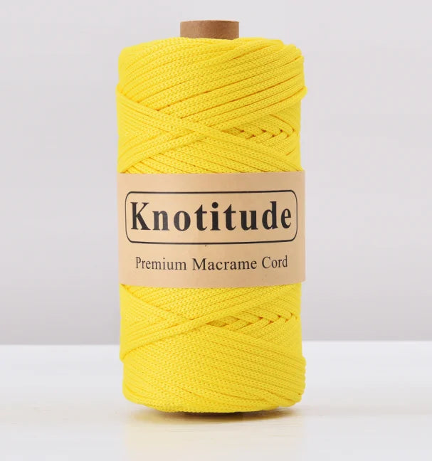 4mm Polyester Macrame Cord - 300g Spool for Knitting & DIY Crafts