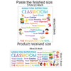 Inspirational slogan wall stickers featuring positive attributes like friends, creative, amazing, important, explorers, scien