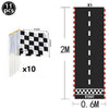 Checkered Racing Flag Toothpicks for Cupcakes & Party Decor
