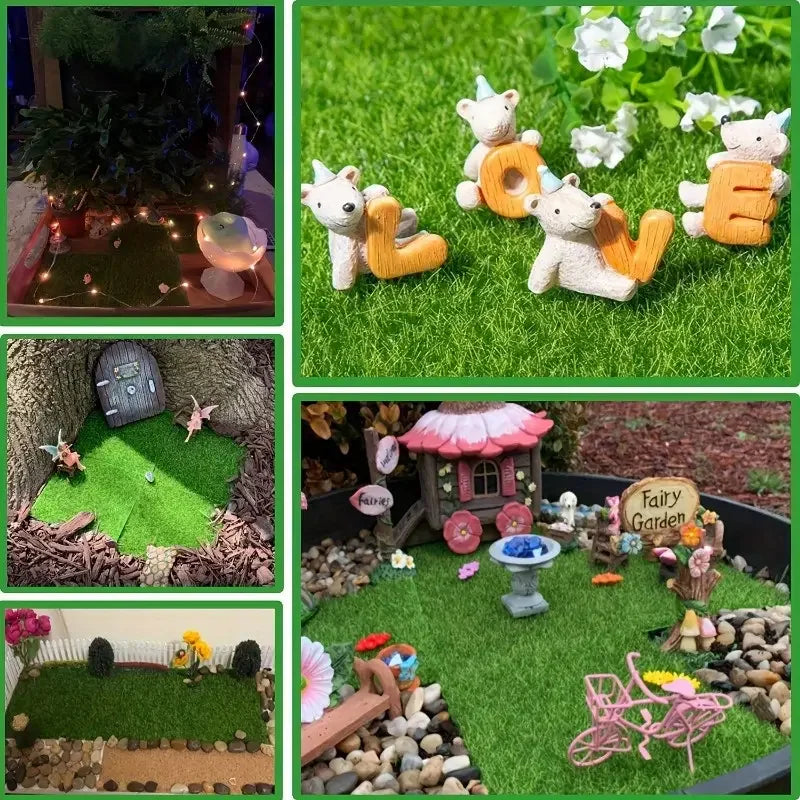 Realistic Artificial Grass Mat for Decor and Displays