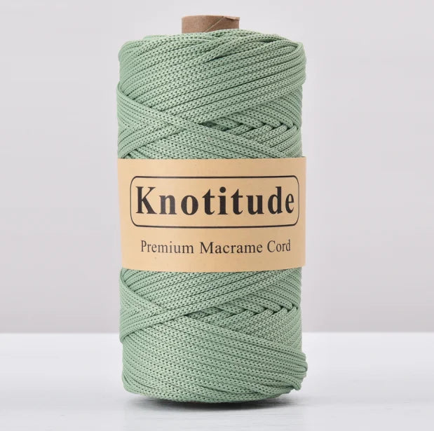 4mm Polyester Macrame Cord - 300g Spool for Knitting & DIY Crafts