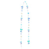 Iridescent mermaid and jellyfish party streamers in various shades of blue and teal