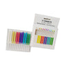 A pack of 12 Kagelys cake candles with a colored flame and various colors.