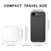 A compact travel size iPhone 17 air vanity mirror shown with its components and dimensions.