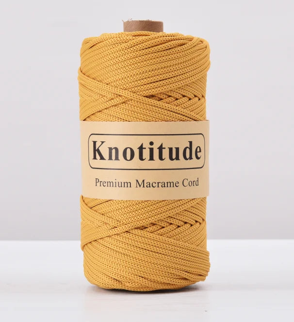 4mm Polyester Macrame Cord - 300g Spool for Knitting & DIY Crafts