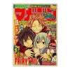 A poster featuring characters from various anime series including Fairy Tail, JoJo, Jujutsu Kaisen, and Demon Slayer.