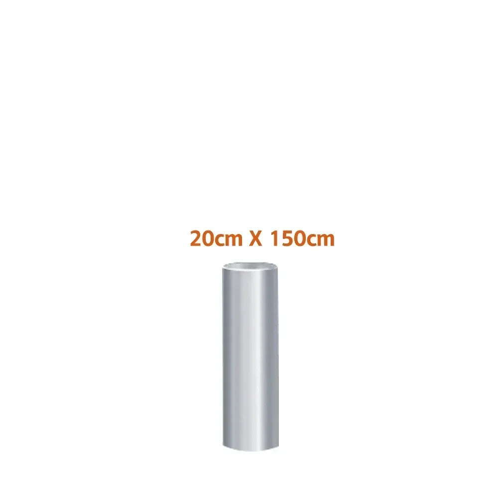 A cylindrical roll of transparent PVC furniture protector film for scratch-resistant self-adhesive vinyl wrap.