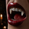 Realistic Resin Vampire Fangs with Adhesive Gel for Halloween Cosplay