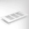 A rectangular aluminum alloy ventilation grille with parallel slats, shown from above.