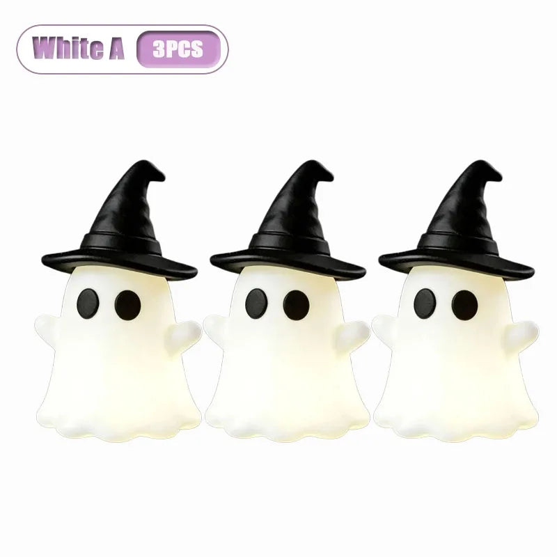 Glow-in-the-Dark Mini Ghost Figurine for Halloween Décor