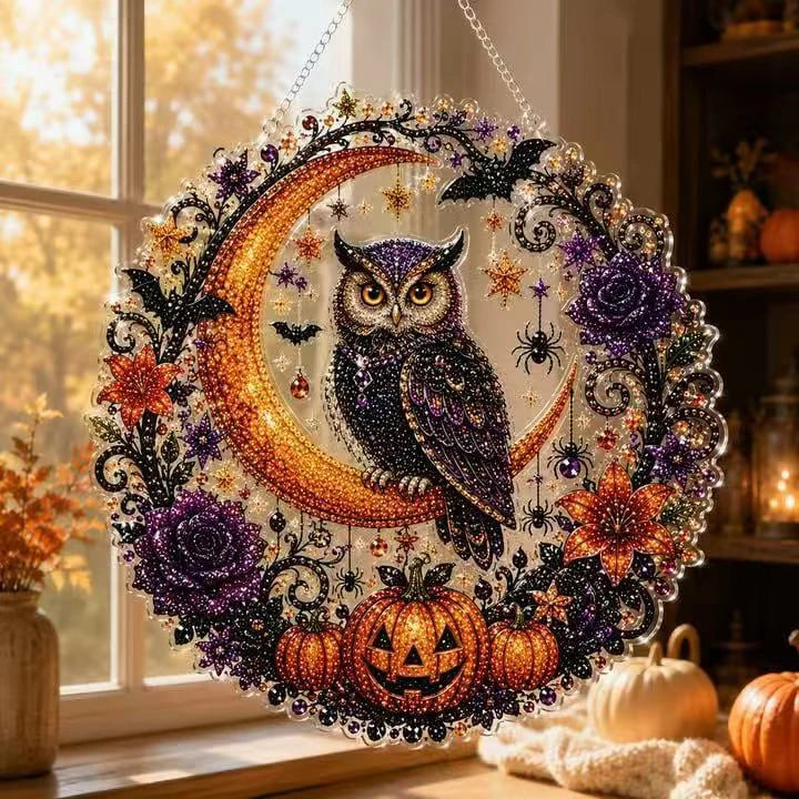 Halloween Ghost Pearl Painting Kit – Autumn DIY Craft Set for Adults
