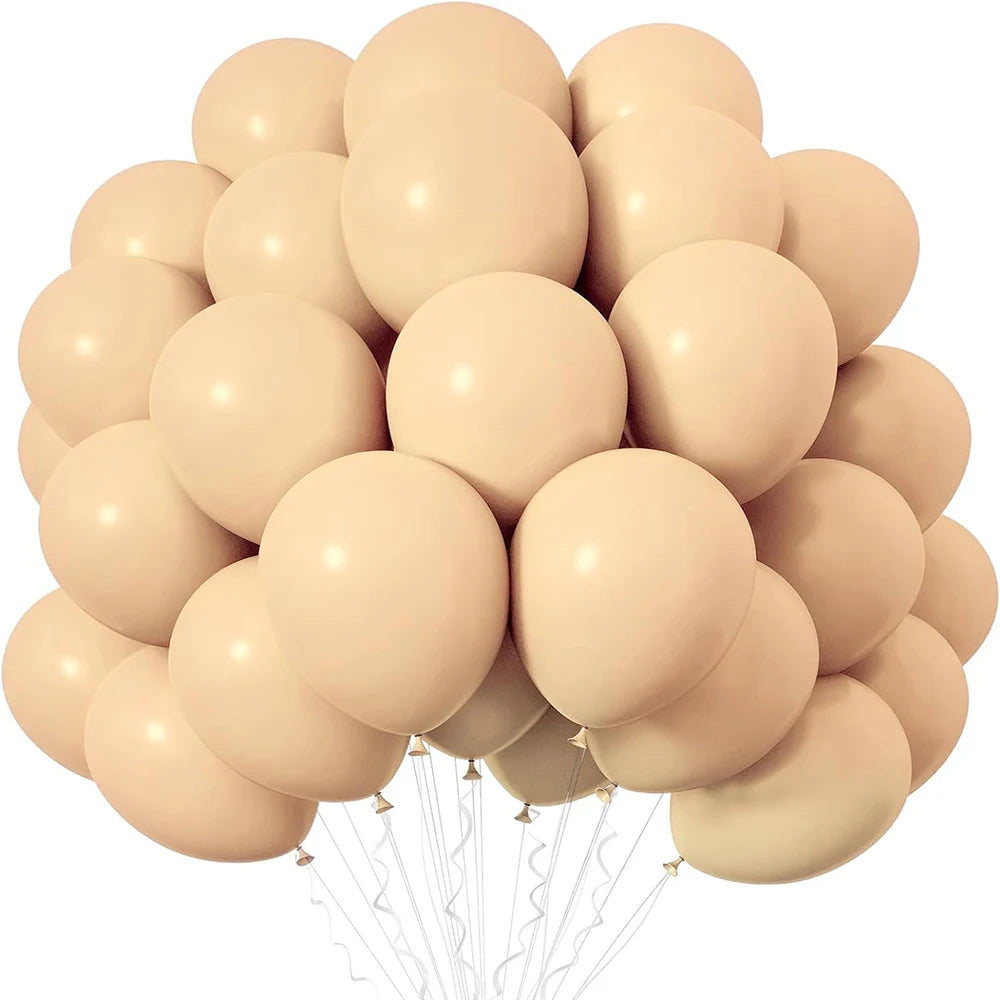 A bunch of pastel blue latex balloons tied together, ready for parties and events.