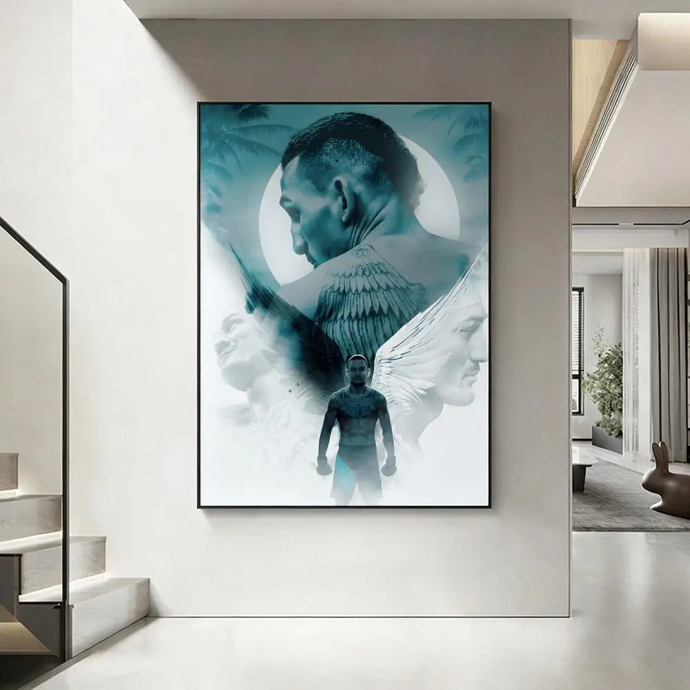 Aesthetic MMA Fighter Wall Art Poster – Waterproof & Easy to Stick