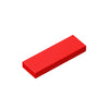 A single red smooth tile building brick.