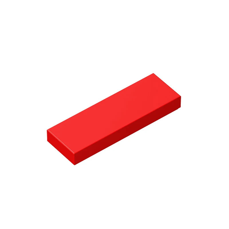 A single red smooth tile building brick.