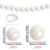 Elegant Pearl Bead Garland with Crystal Pendant for Wedding Backdrops