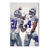 Abstract Football Player Canvas Wall Art