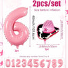 40-Inch Cowboy Cow Number Foil Balloon Set