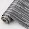 Roll of realistic wood grain floor stickers showing horizontal stripes and wood texture.