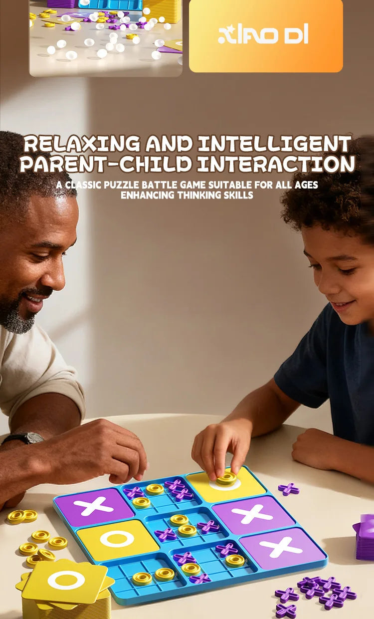 Classic Tic Tac Toe Board Game for Family Fun
