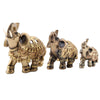 Golden Feng Shui elephant statue for wealth and good fortune