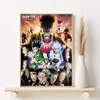 Canvas wall art featuring Hunter x Hunter characters Gon, Killua, and Hisoka.