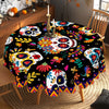 Day of the Dead Skull Print Tablecloth – Waterproof & Festive