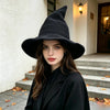 Foldable Knitted Witch Hat for Halloween Costumes & Parties