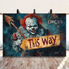 Evil Clown Circus Halloween Photography Backdrop