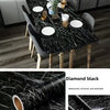 Roll of diamond black matte marble self-adhesive waterproof wallpaper for kitchen and furniture