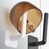 Wall mounted adhesive cap holder hooks for hat storage with a bronze glass shade