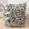 A bundle of gray PE foam artificial rose flowers for DIY decor
