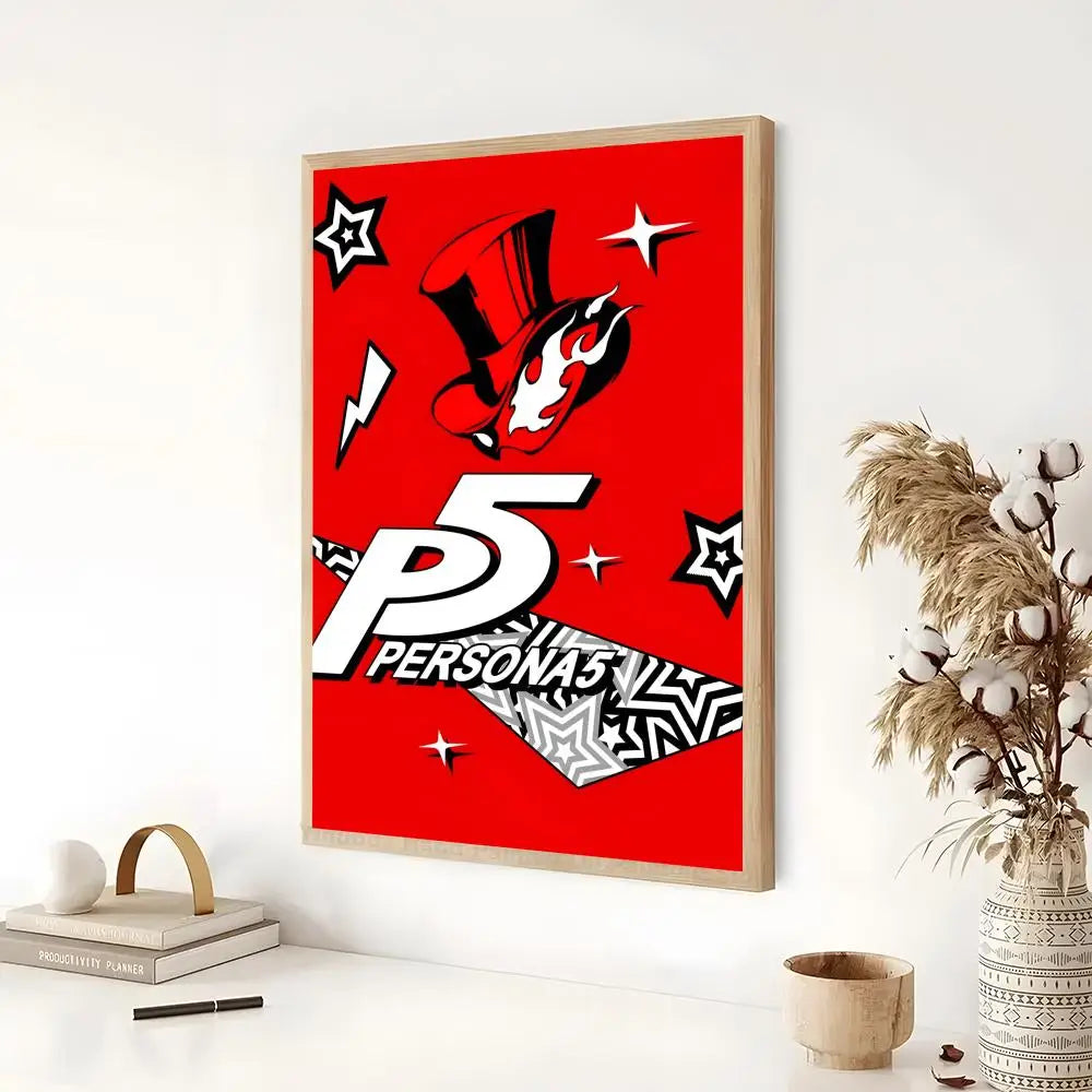 Persona 5 Classic Anime Poster - Self-Adhesive Wall Art