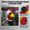 Realistic Latex Rooster Head Mask for Halloween & Cosplay