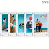 Five magnetic acrylic picture frames displaying various scenes and landscapes.