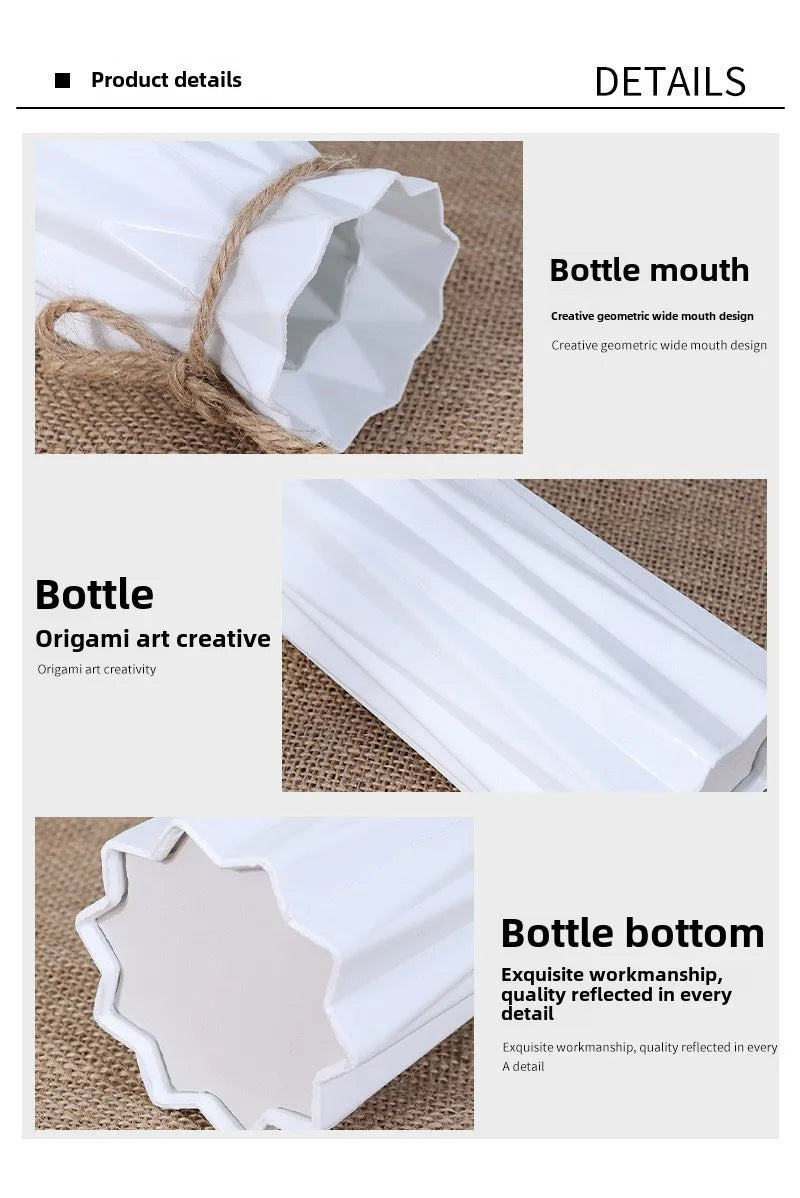 White plastic bottle designed with a basket shape and a wide mouth detail