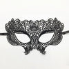 Elegant black lace half face mask for masquerade and costume parties