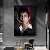 Classic Movie Character Abstract Canvas Art Print