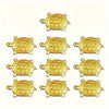 Ein Set von elf goldenen Geld-Schildkrötenfiguren, entworfen für Wohlstand.