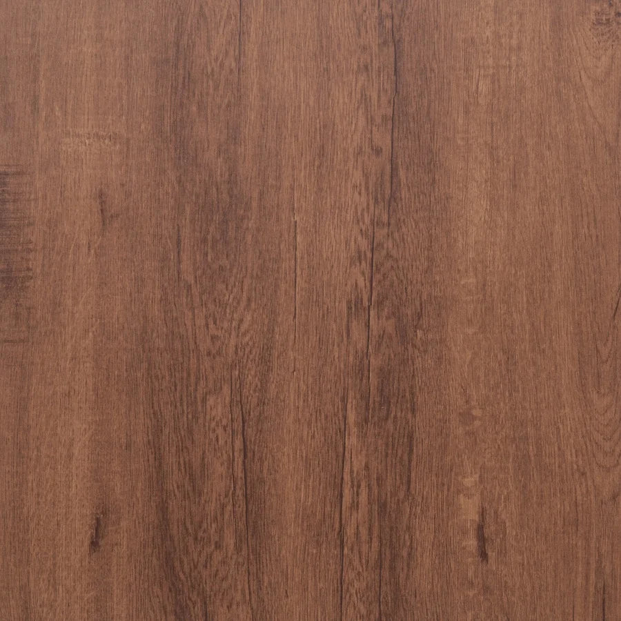 A close-up view of brown wood grain wall tiles with visible vertical lines.