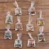 Colección de adornos de resina transparentes con forma de peces payaso en varios colores y formas para hacer joyería