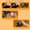 Instructions for making Halloween craft art works using a rainbow scratch art cards set