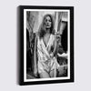 Elegant Wooden Picture Frame with Artistic Canvas Print