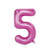 Large Red Number Foil Balloon for Birthday and Anniversary Decor